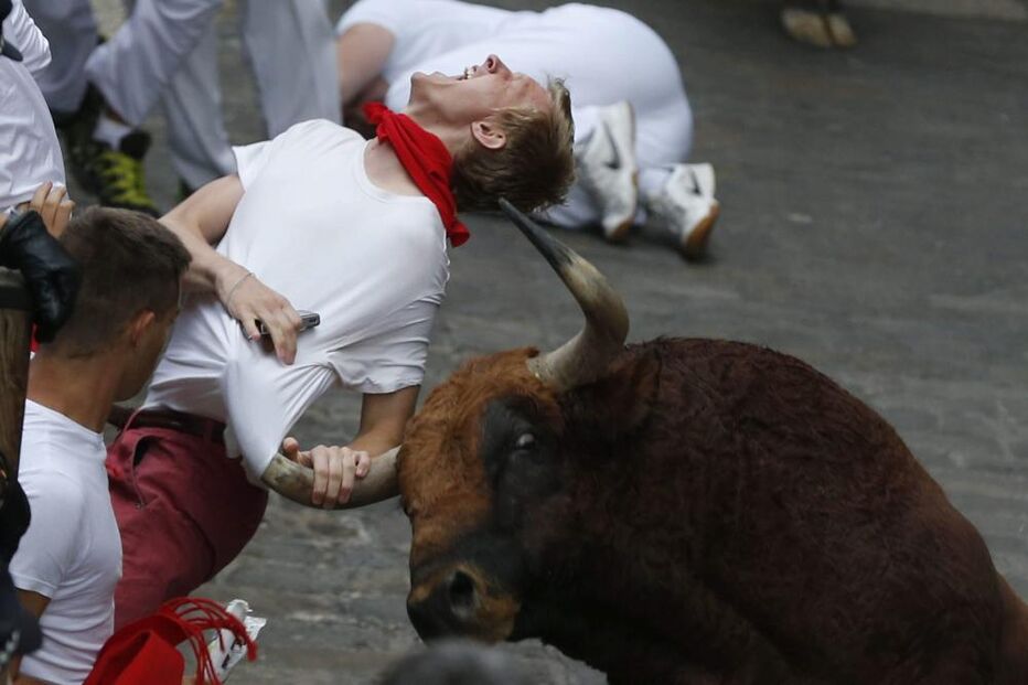 Pamplona, Fotogaleria, largada de touros, festas San Fermín