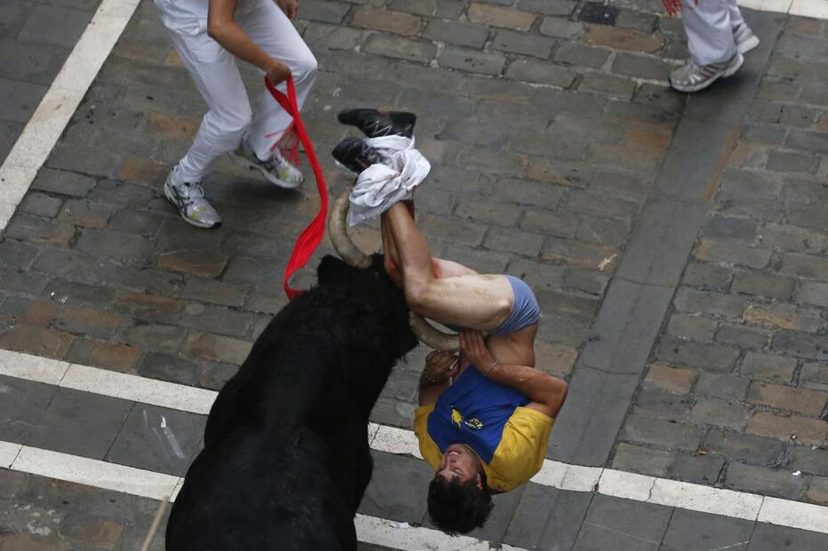 Pamplona, Fotogaleria, largada de touros, festas San Fermín
