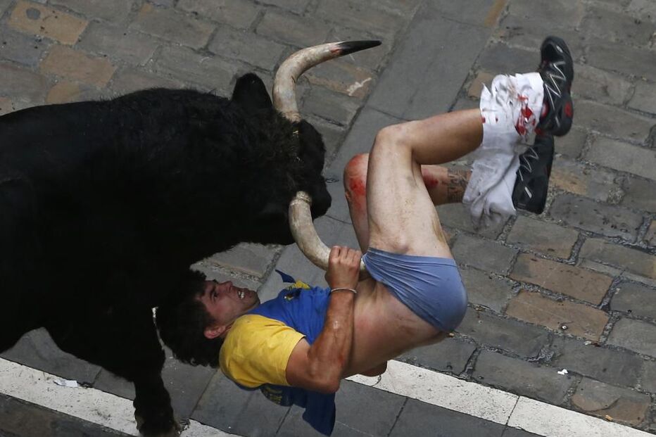 Pamplona, Fotogaleria, largada de touros, festas San Fermín