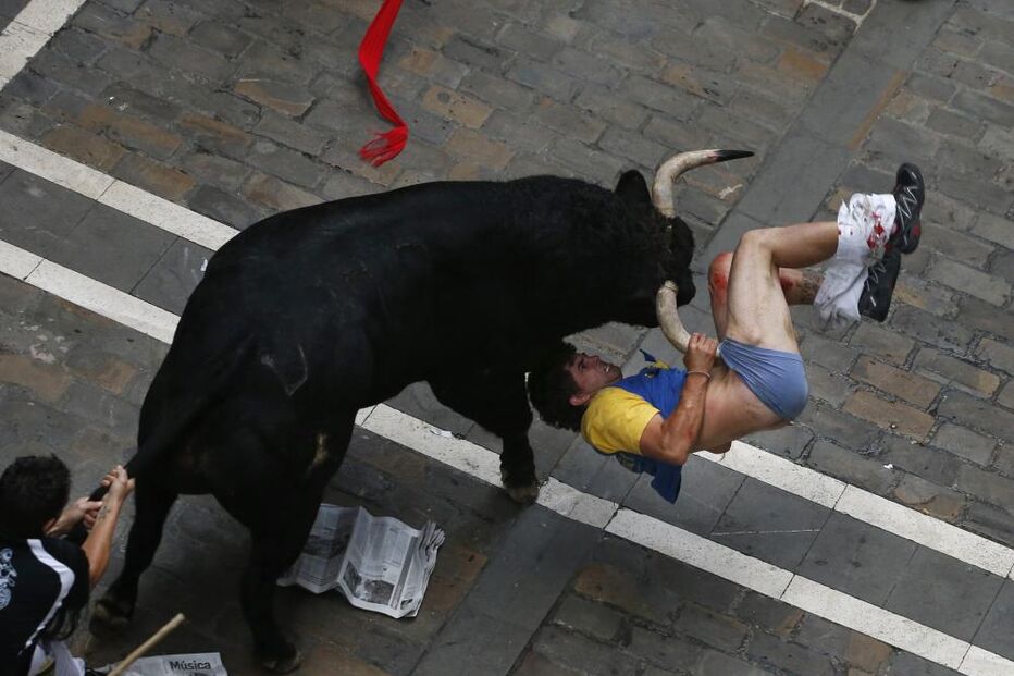 Pamplona, Fotogaleria, largada de touros, festas San Fermín