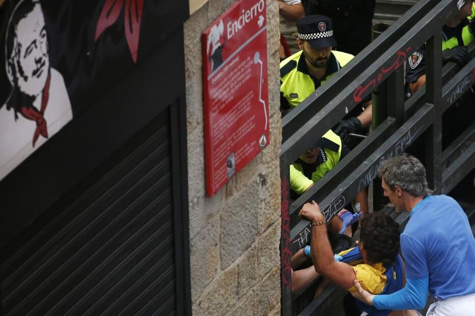 Pamplona, Fotogaleria, largada de touros, festas San Fermín