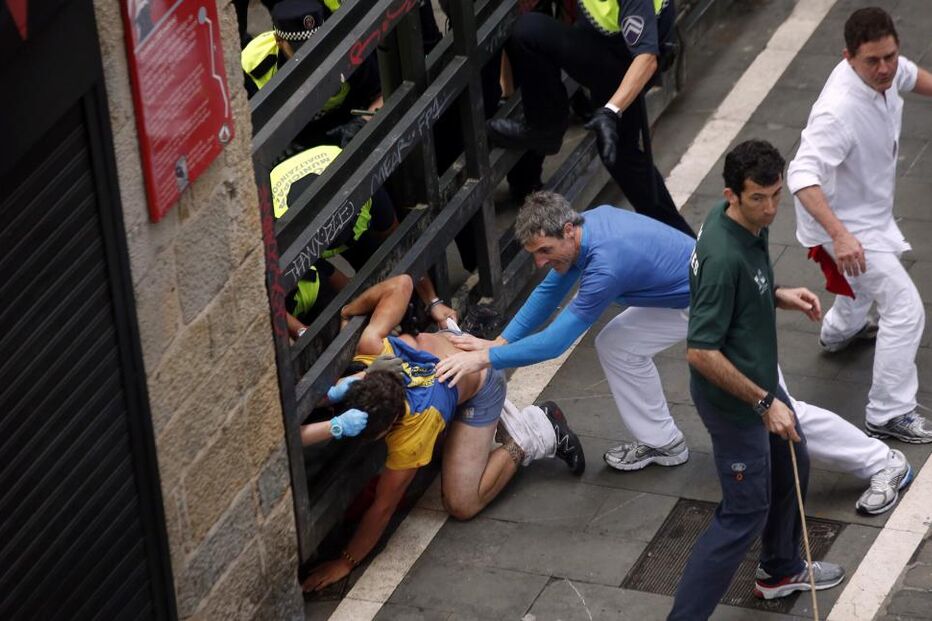 Pamplona, Fotogaleria, largada de touros, festas San Fermín
