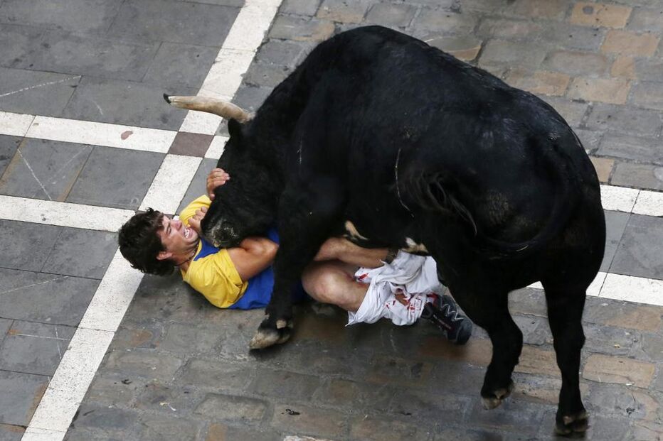 Pamplona, Fotogaleria, largada de touros, festas San Fermín