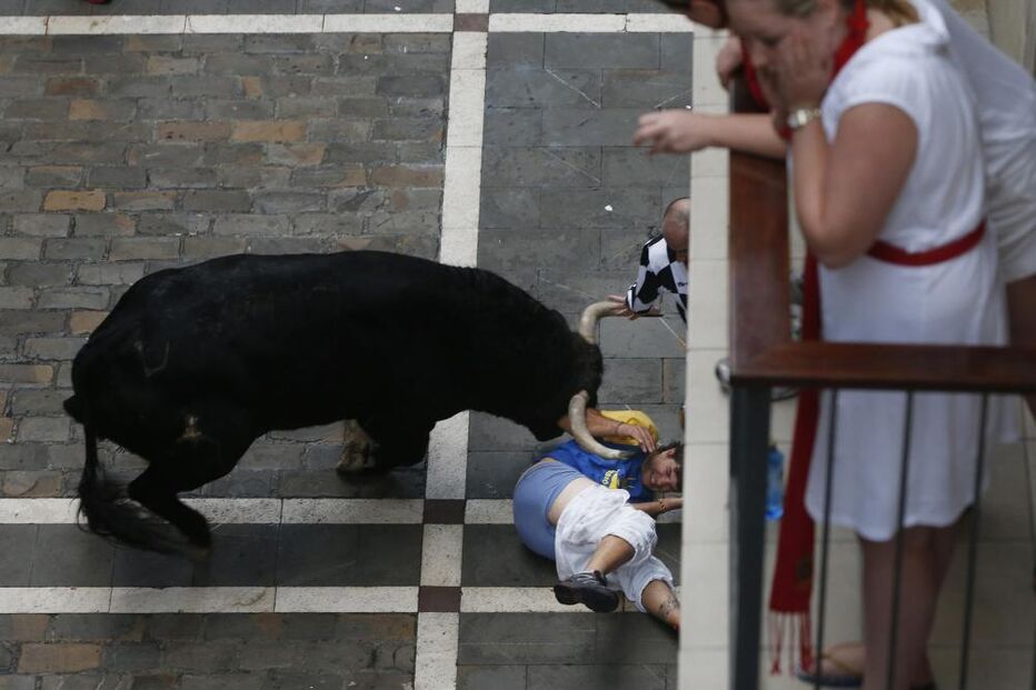 Pamplona, Fotogaleria, largada de touros, festas San Fermín