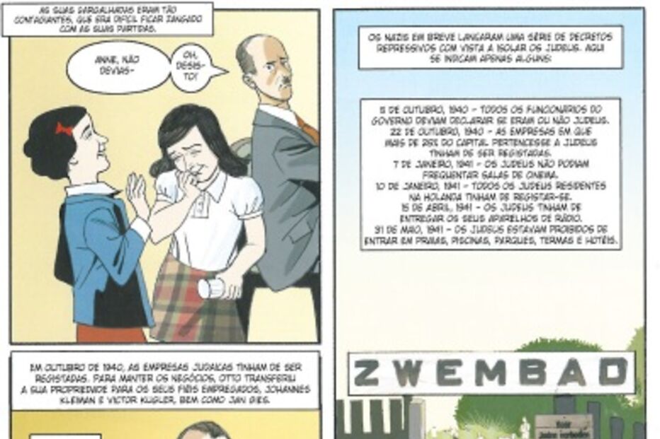 livro, vida, Anne Frank, quadradinhos, escritor, holocausto, Sid Jacobson, Ernie Colón