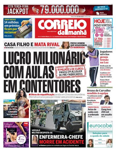 Capa de terça-feira, 20 de agosto de 2013