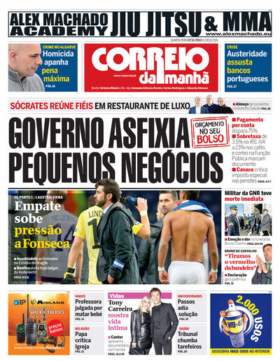 Capa de quarta-feira, 27 de novembro de 2013
