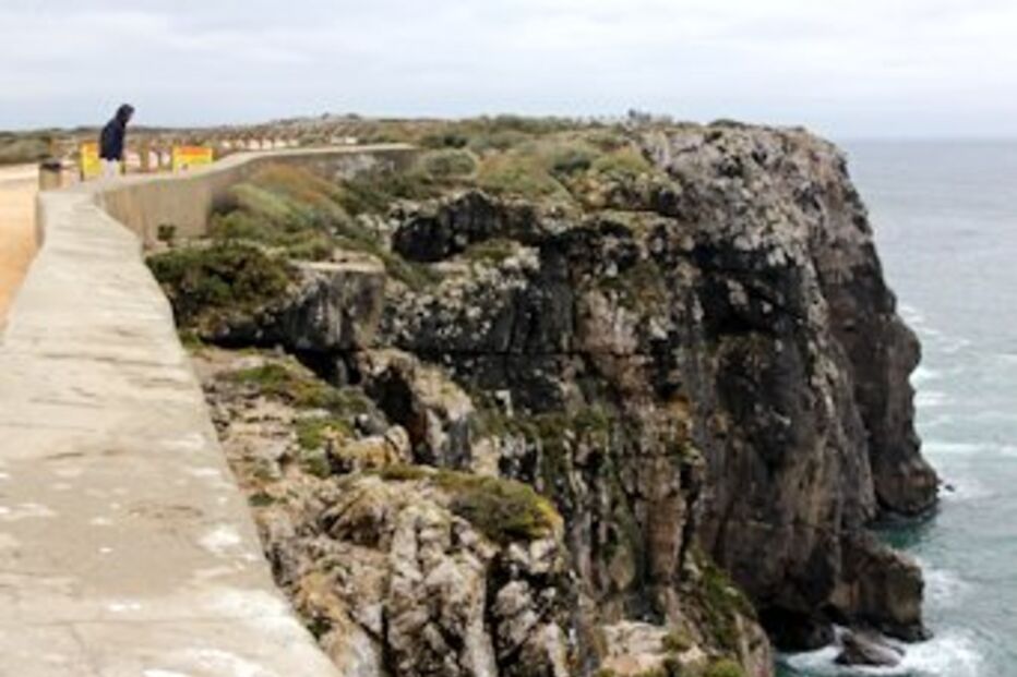 pescador, falésia, Silves, queda, morte