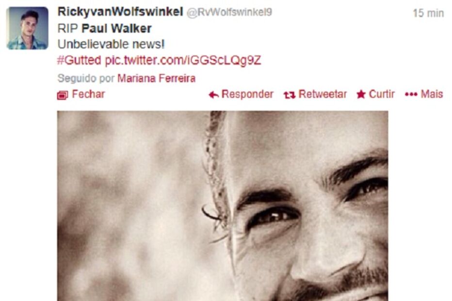óbito, morte, Paul Walker, reações, fãs, famosos