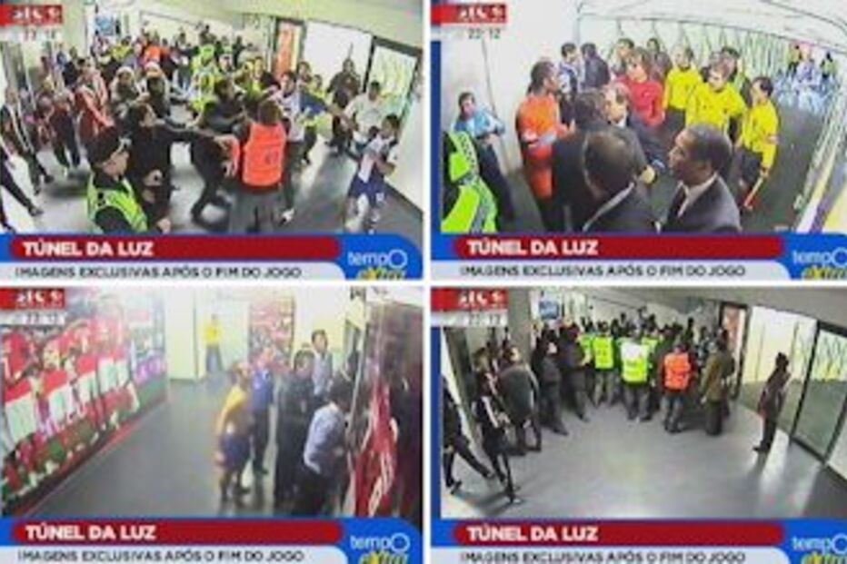 FC Porto, Hulk, Benfica, steward, túnel, Sapunaru, Fucile, Rodriguez, Helton