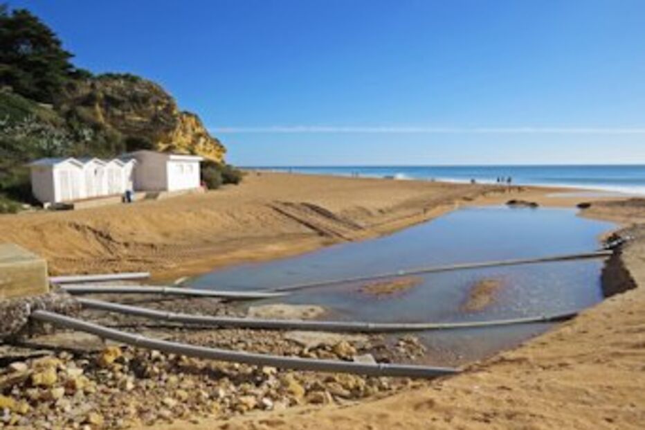 canos, praia, céu, aberto, algarve