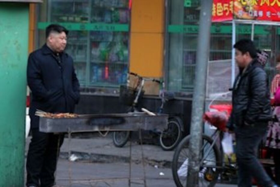 china, vende, kebab, sósia, ditador, coreia, norte