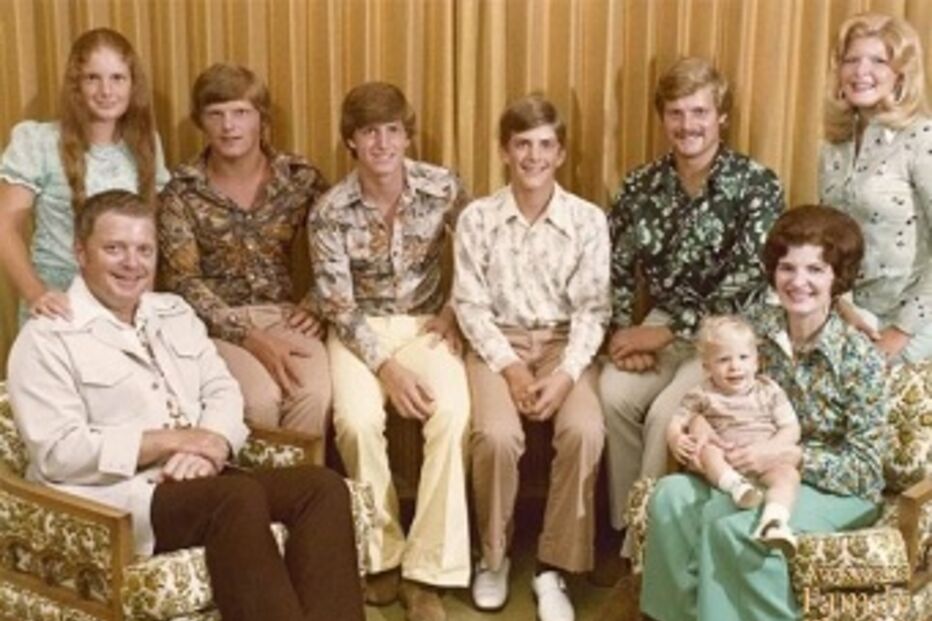 fotos, família, Los Angeles