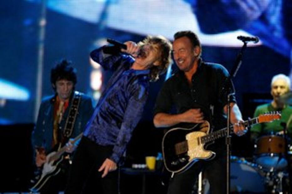 mick, jagger, diversão, bruce, springsteen