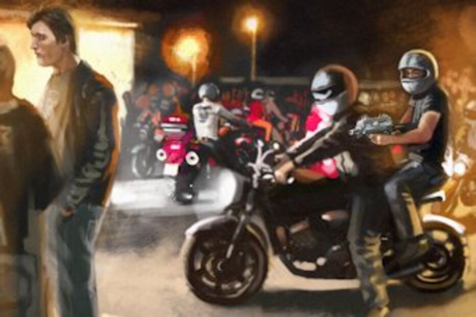 crime, tiroteio, rival