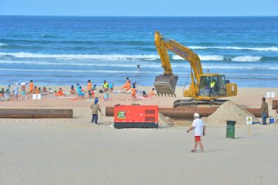 praias, obras, costa da caparica, areia