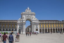 lisboa, grátis, arco da rua augusta, Baixa Pombalina, Sé, Castelo de São Jorge, rio Tejo