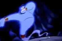 Robin Williams no filme “Aladdin”