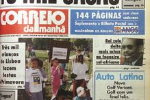 capa, correio da manhã, aniversário