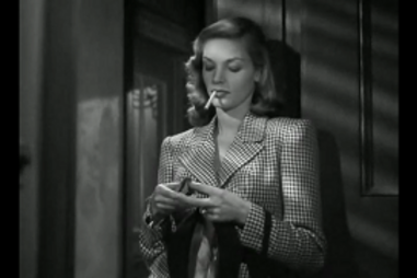Lauren Bacall no filme "To have and have not" ("Ter e não ter")