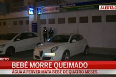 Bebé de 4 meses morre em água a ferver