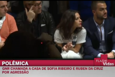 Sofia Ribeiro e namorado envolvidos em violência doméstica