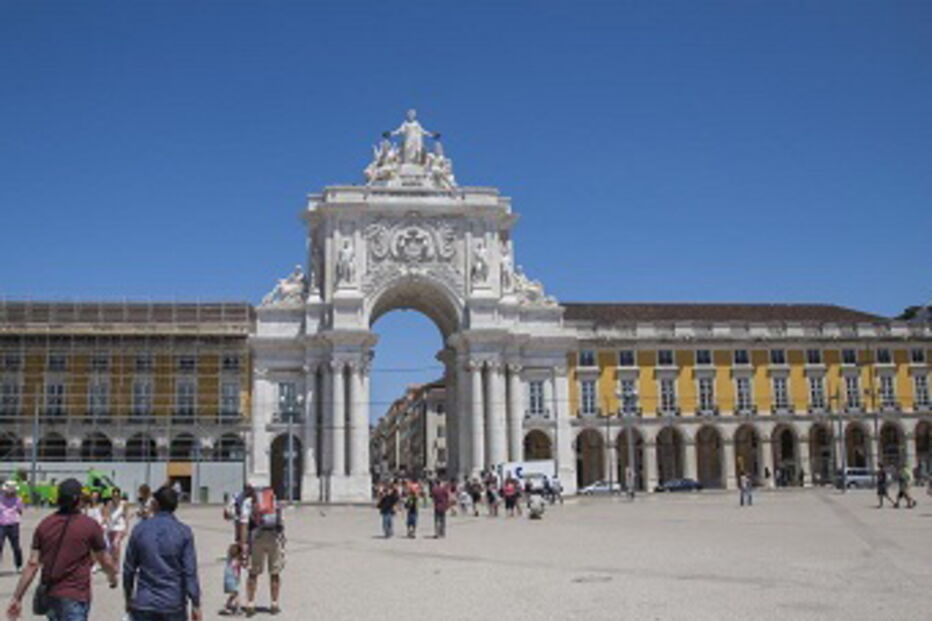 lisboa, grátis, arco da rua augusta, Baixa Pombalina, Sé, Castelo de São Jorge, rio Tejo