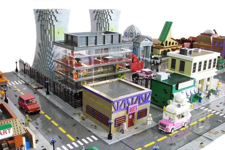 Lego, Simpsons, Matt de Lanoy, série animada, brinquedos, peças
