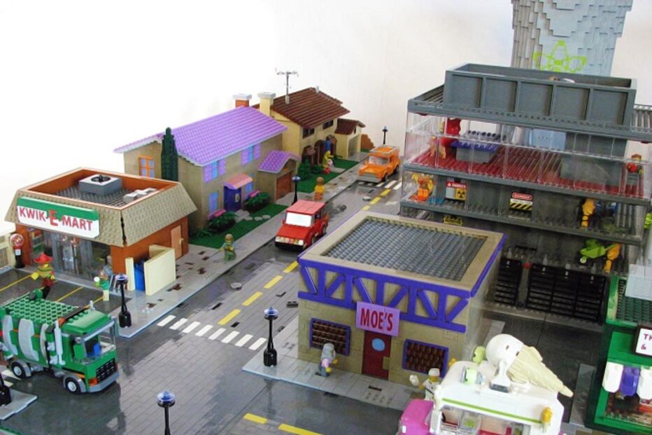 Lego, Simpsons, Matt de Lanoy, série animada, brinquedos, peças