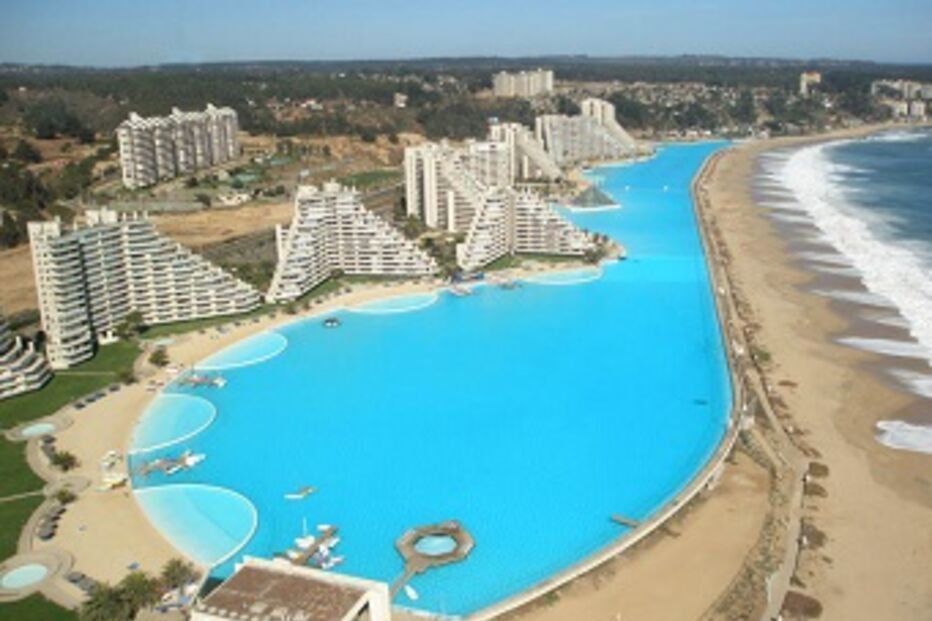 mundo, piscina, maior, hotel, Chile, resort, San Alfonso del Mar