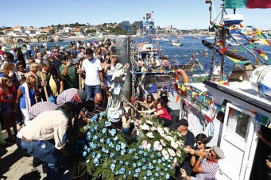 cortejo, Cascais, fiéis, procissão, Nossa Senhora dos Navegante