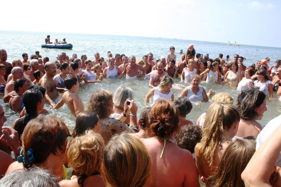 Algarve, Vila Real de Santo António, praia, Manta Rota, mar, banho santo, festas, São João da Degola, 
