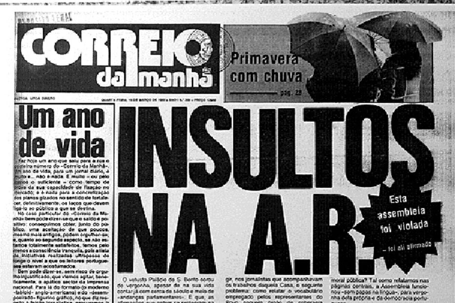 capa, correio da manhã, aniversário