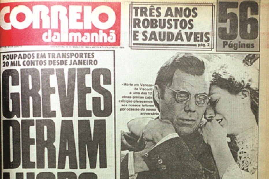 capa, correio da manhã, aniversário