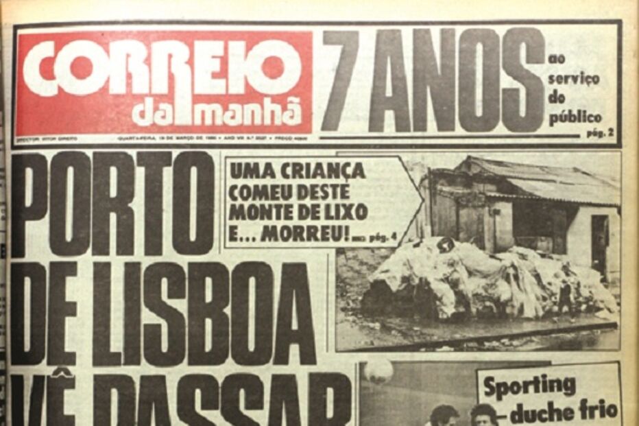 capa, correio da manhã, aniversário