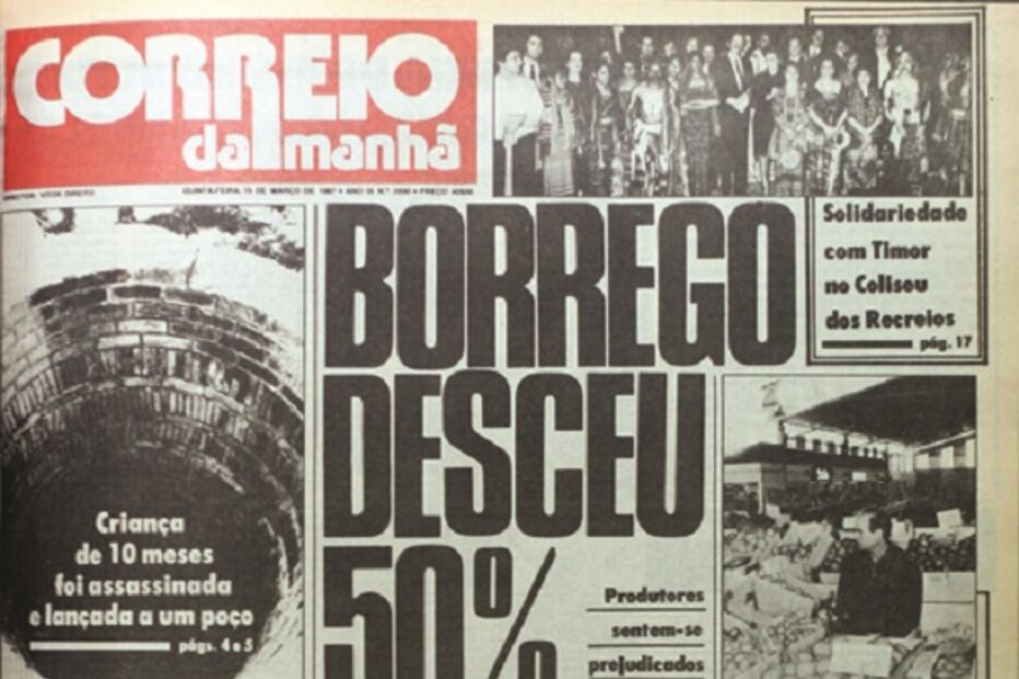 capa, correio da manhã, aniversário