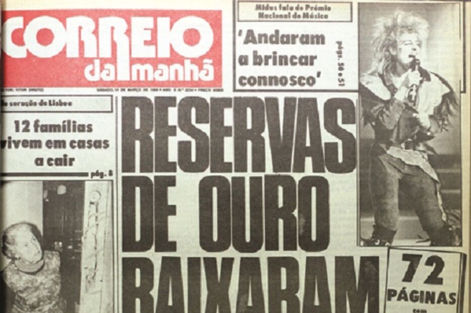 capa, correio da manhã, aniversário