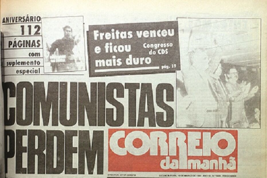 capa, correio da manhã, aniversário