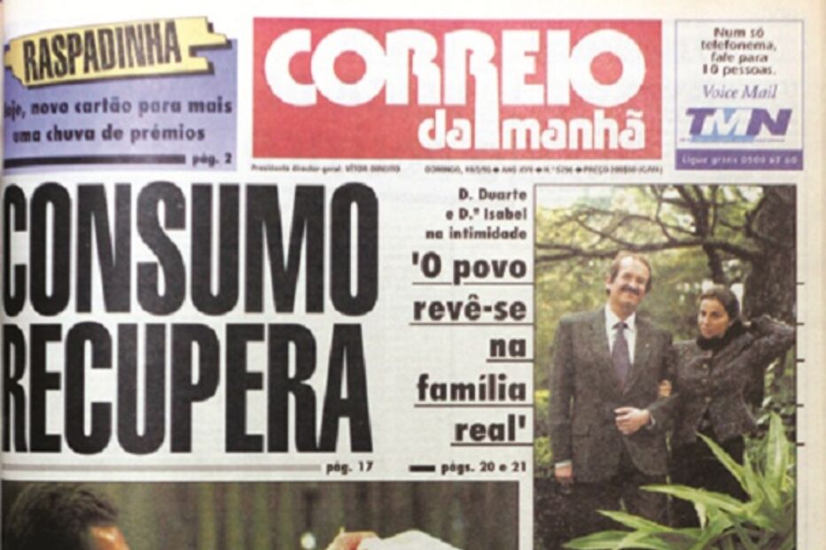 capa, correio da manhã, aniversário