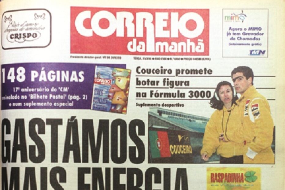 capa, correio da manhã, aniversário