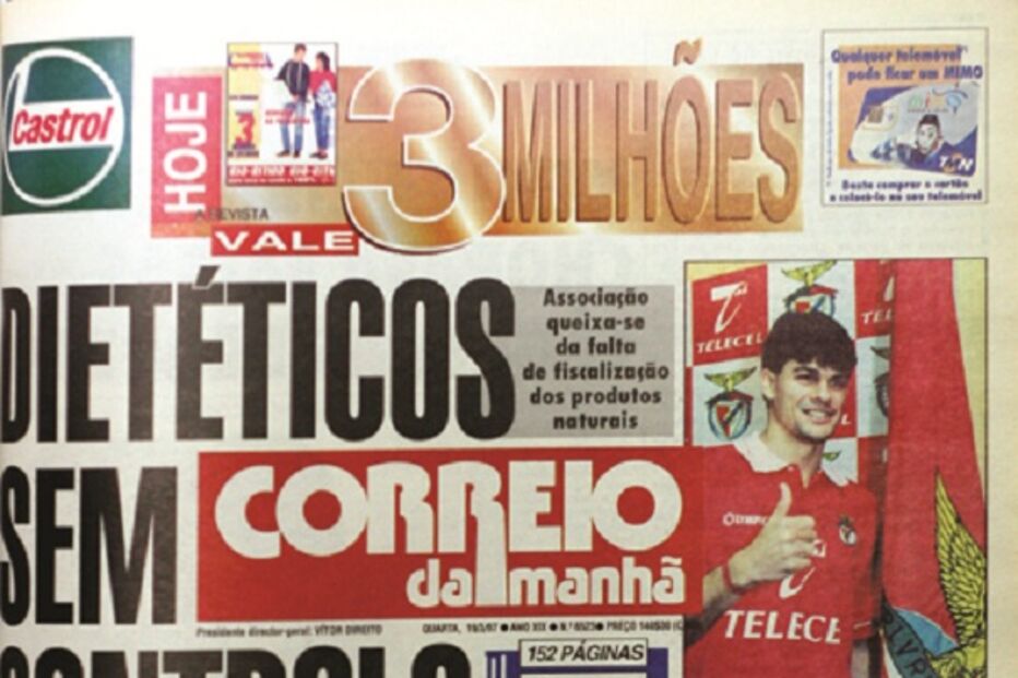 capa, correio da manhã, aniversário