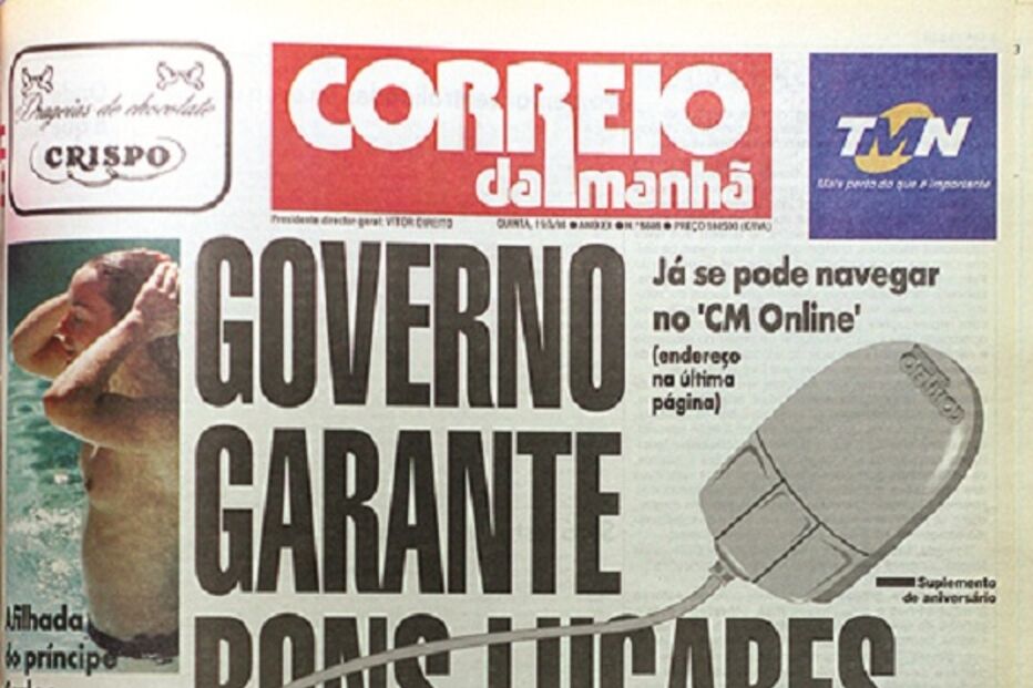 capa, correio da manhã, aniversário