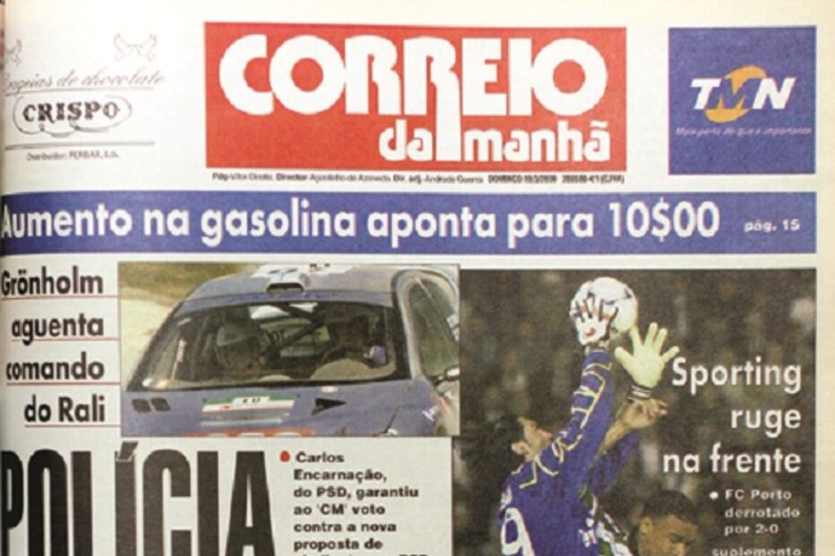 capa, correio da manhã, aniversário