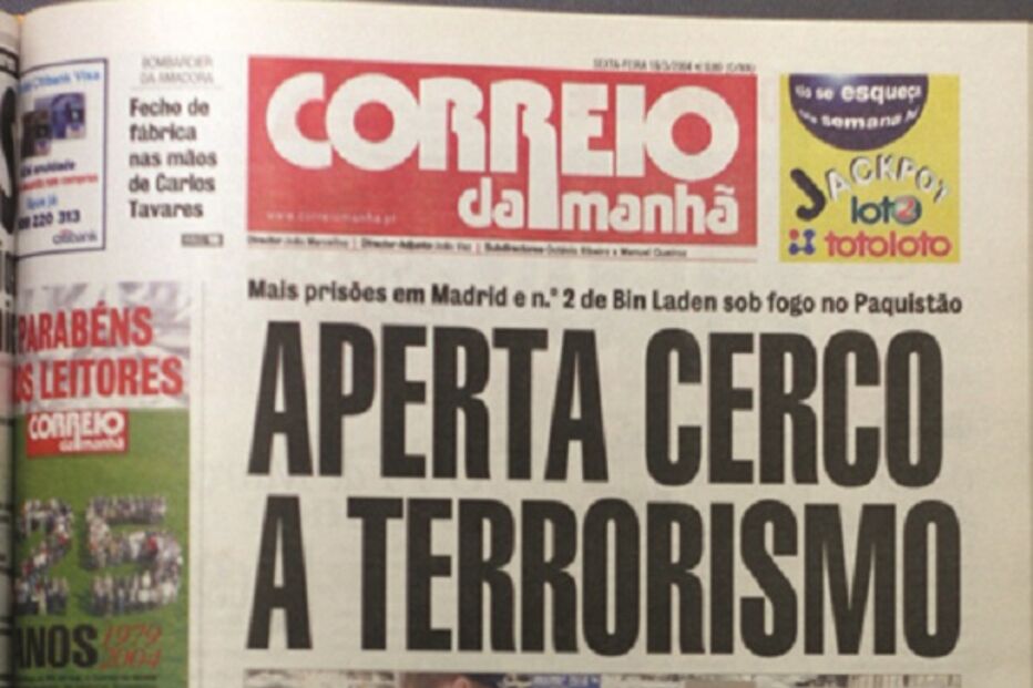 capa, correio da manhã, aniversário