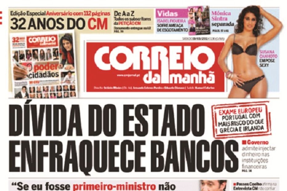 capa, correio da manhã, aniversário