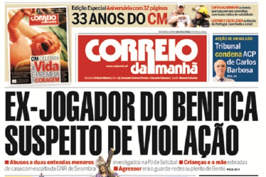 capa, correio da manhã, aniversário