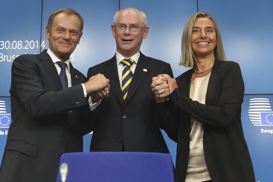 Donald Tusk, Federica Mogherini, UE, presidente do Conselho Europeu, Alta Representante para os Negócios Estrangeiros,