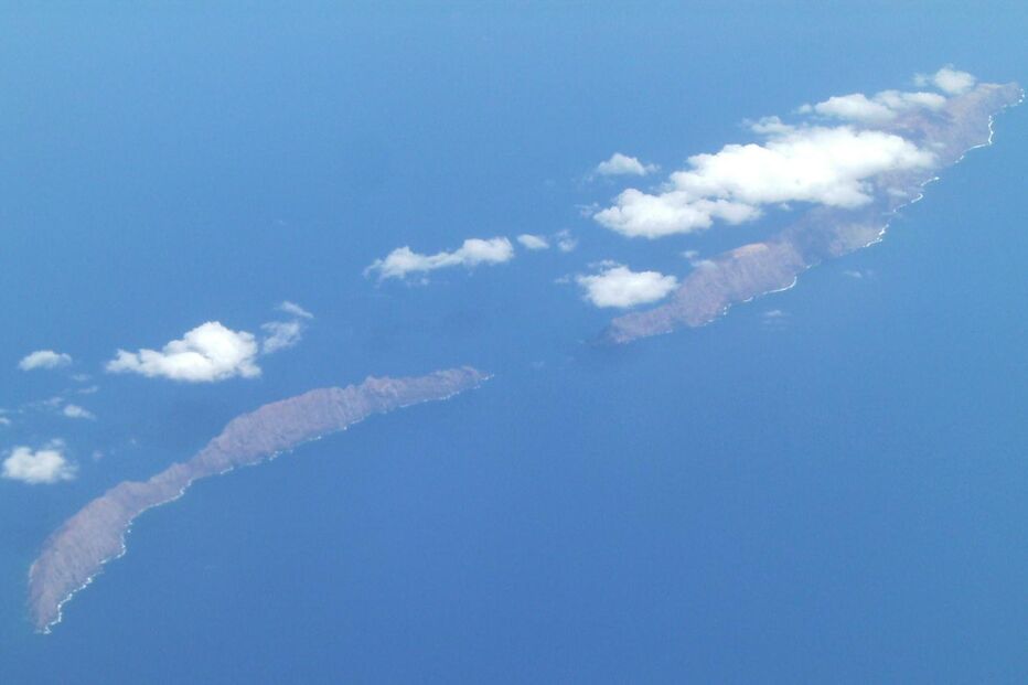 Ilhas Desertas, vista aérea, 