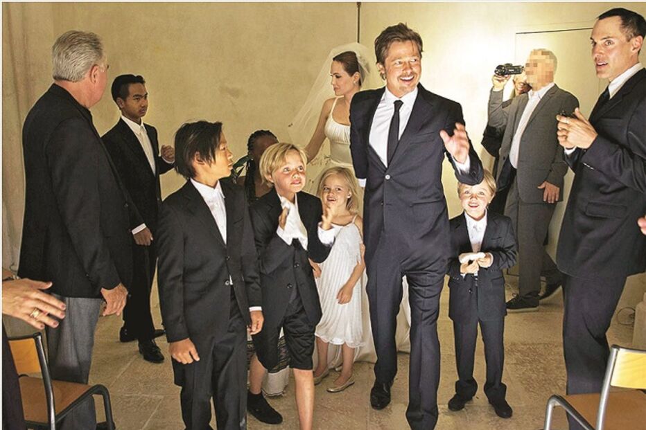 As fotos do casamento de Angelina e Brad Pitt