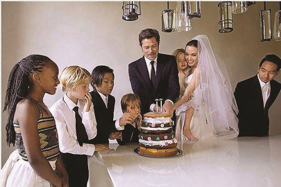 As fotos do casamento de Angelina e Brad Pitt